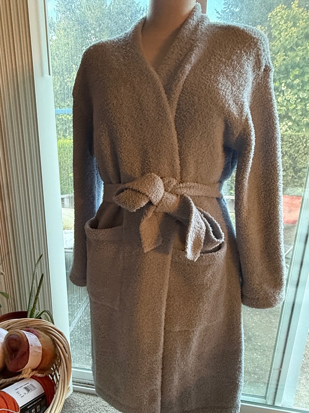 Barefoot Dreams CozyChic Solid Robe Snowdrop